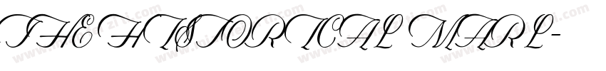 THE HISTORICAL MARL字体转换